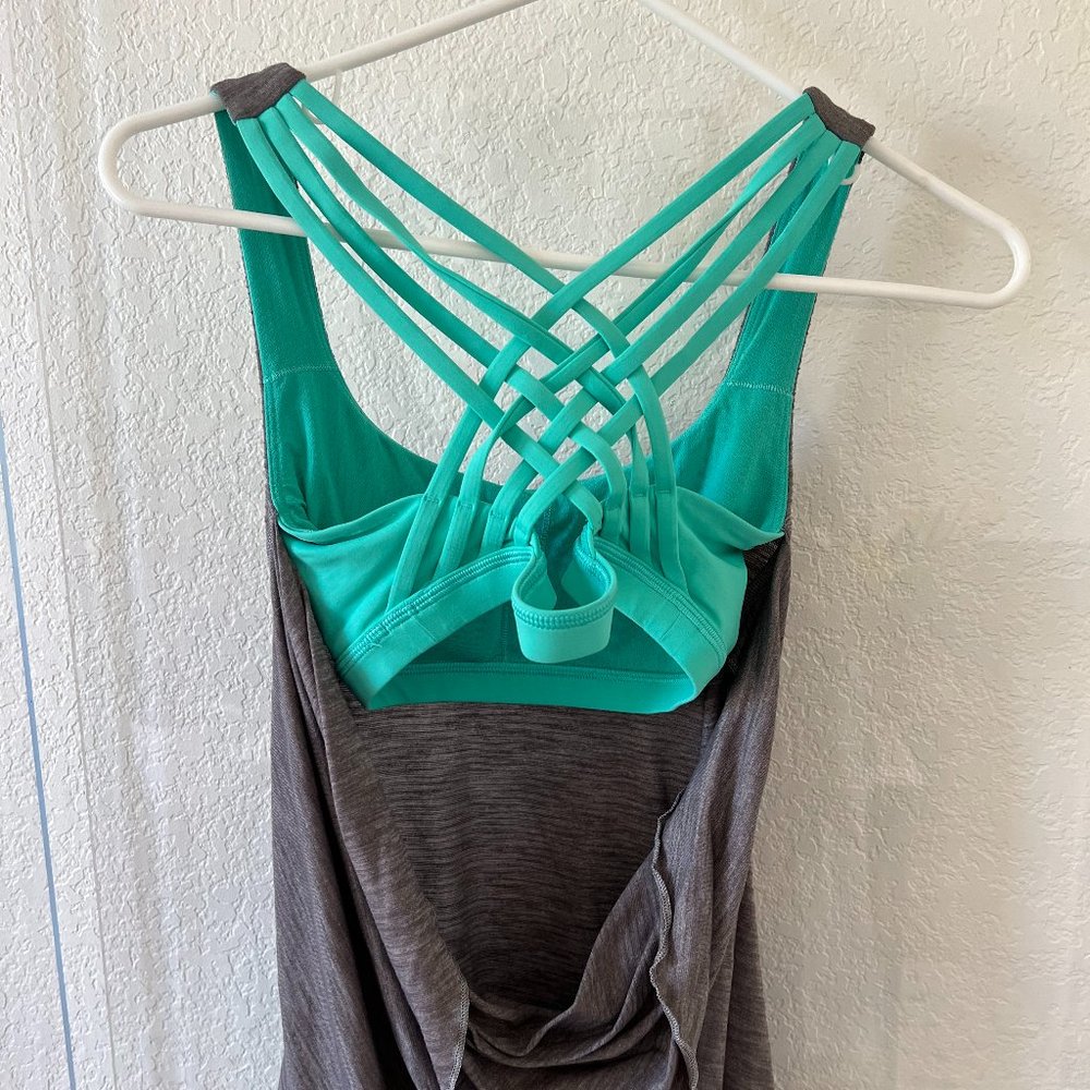 Lululemon Open Back Tank with Built In Bra